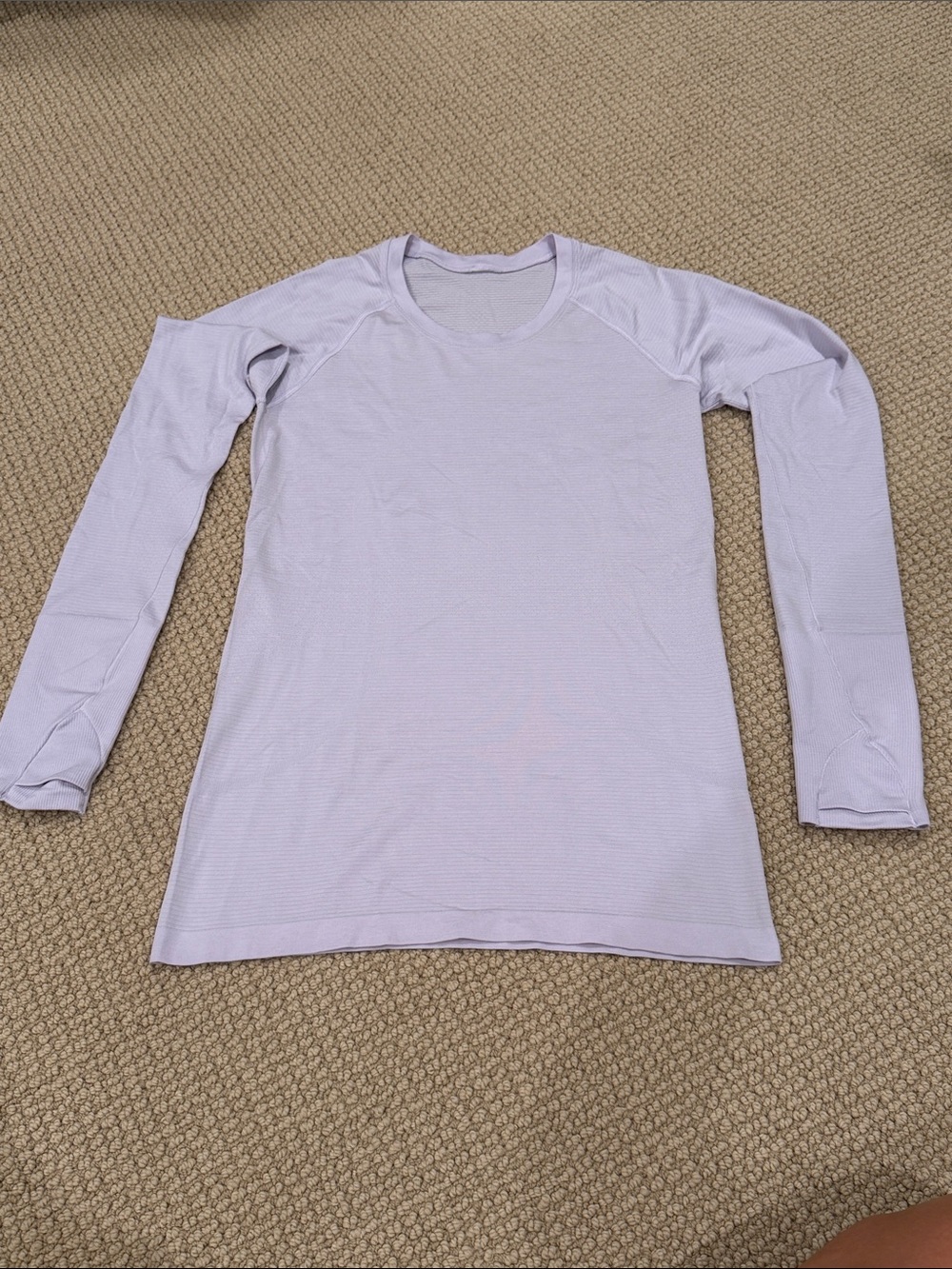 lululemon athletica Lavender Long-Sleeve Crew Athletic Top